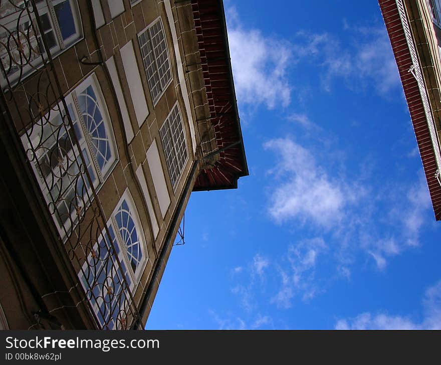 Perspective of old arquitecture, portugal. Perspective of old arquitecture, portugal