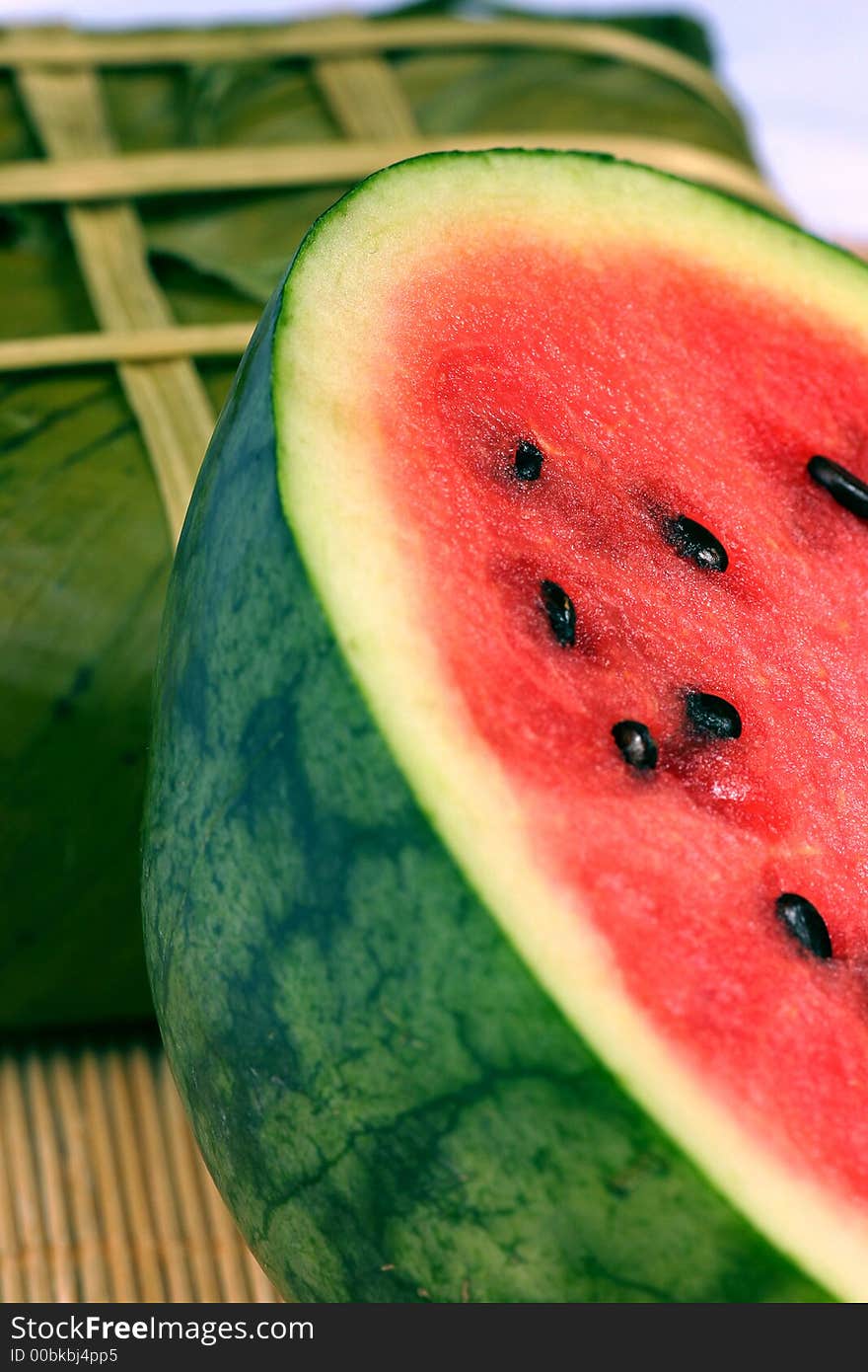 Fresh Water Melon And Rice Cake