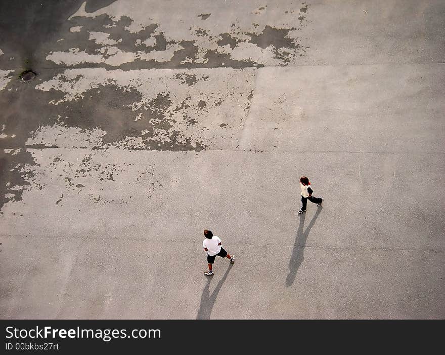 Portrait of two boys playing together outdoors. Portrait of two boys playing together outdoors