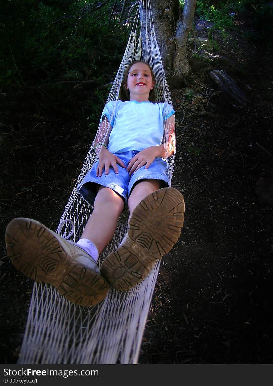 Resting In A Hammock