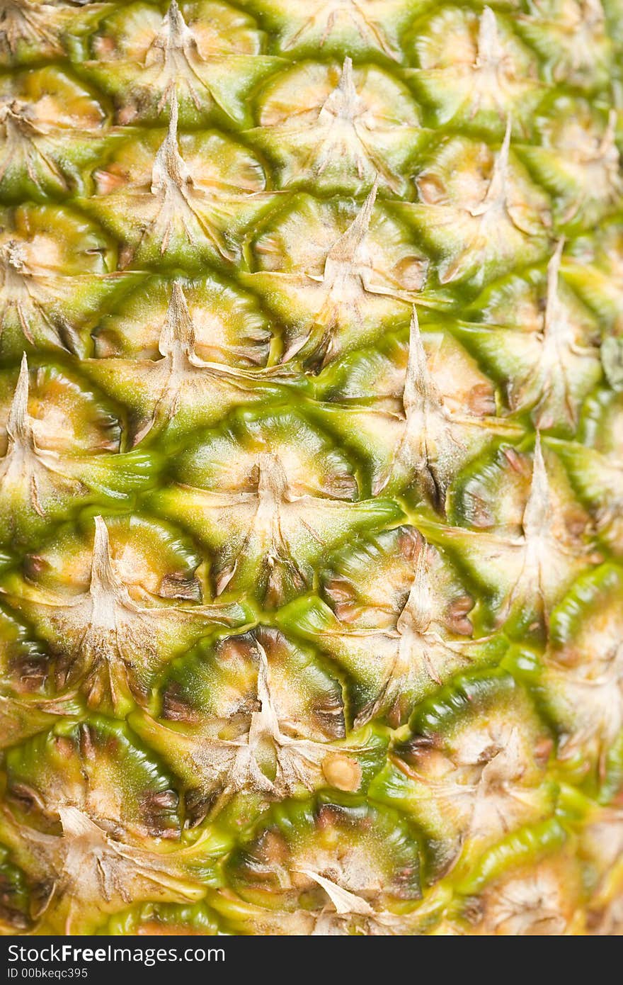 Macro image of the skin of a pineapple. Macro image of the skin of a pineapple