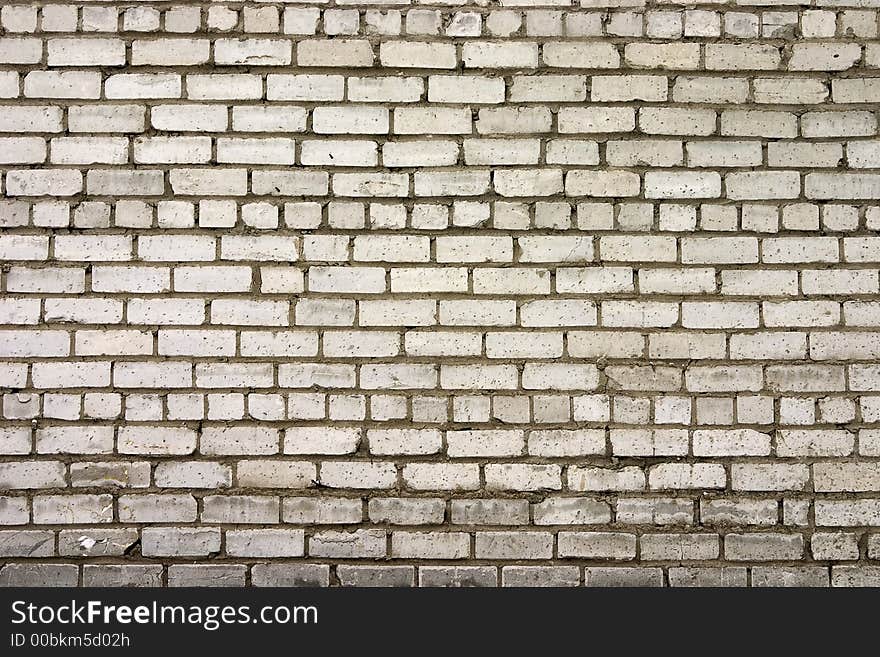 Texture of wall from a white brick