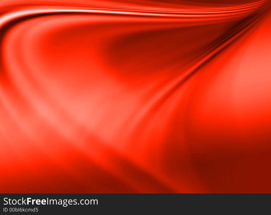 Red asbtract composition with flowing design. Red asbtract composition with flowing design