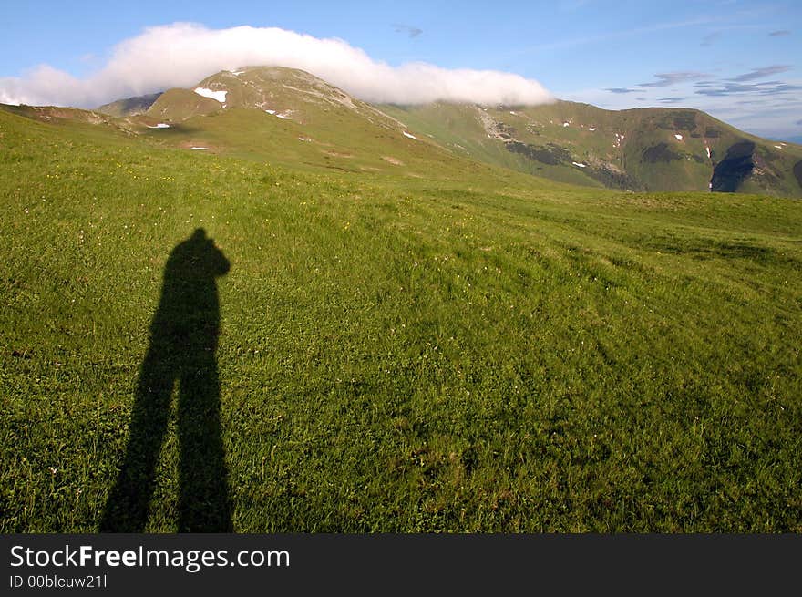 Tourist In The Mountain