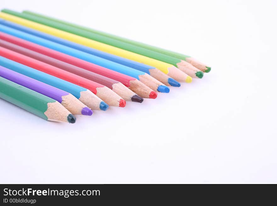 Pencil crayons draw- color  colourful drawing. Pencil crayons draw- color  colourful drawing