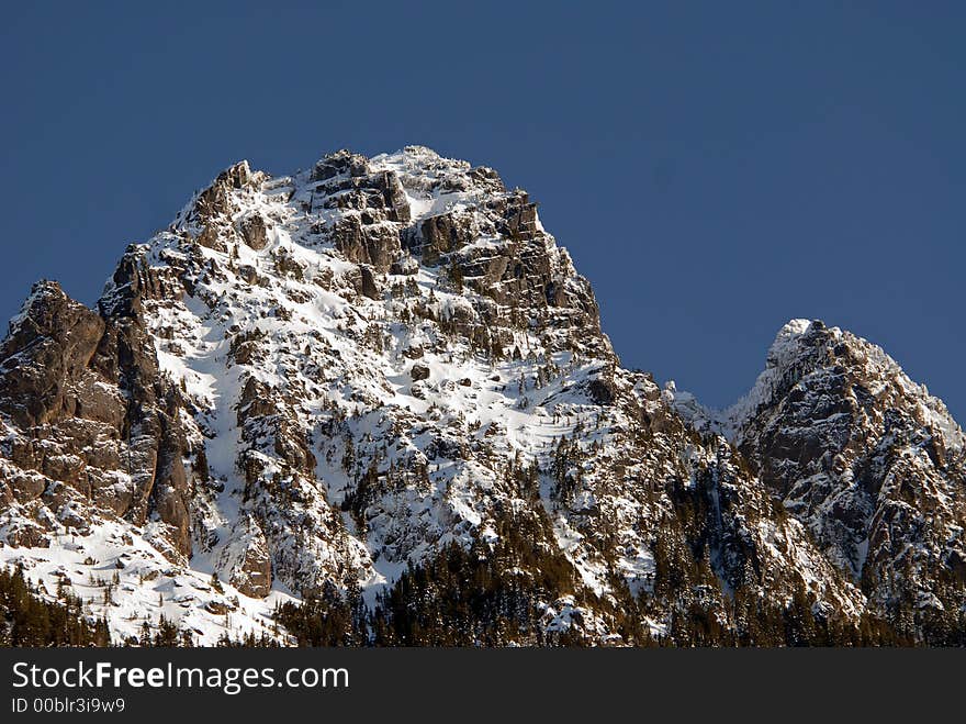 Mountain peak in the Cascade Range, WA. Mountain peak in the Cascade Range, WA