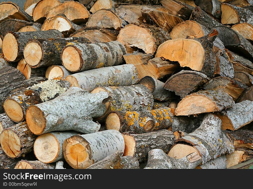 Stack of wood (side view)