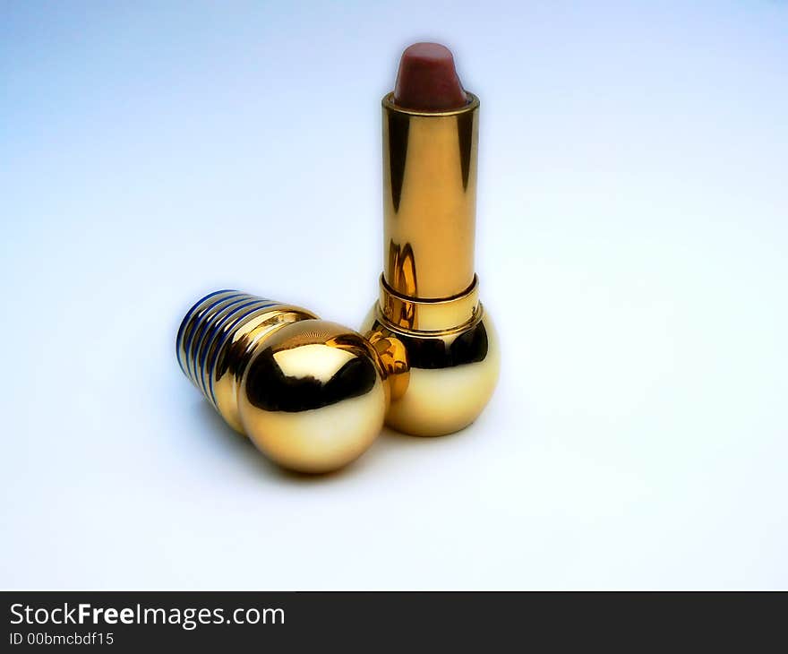 Lipstick In A Golden Case