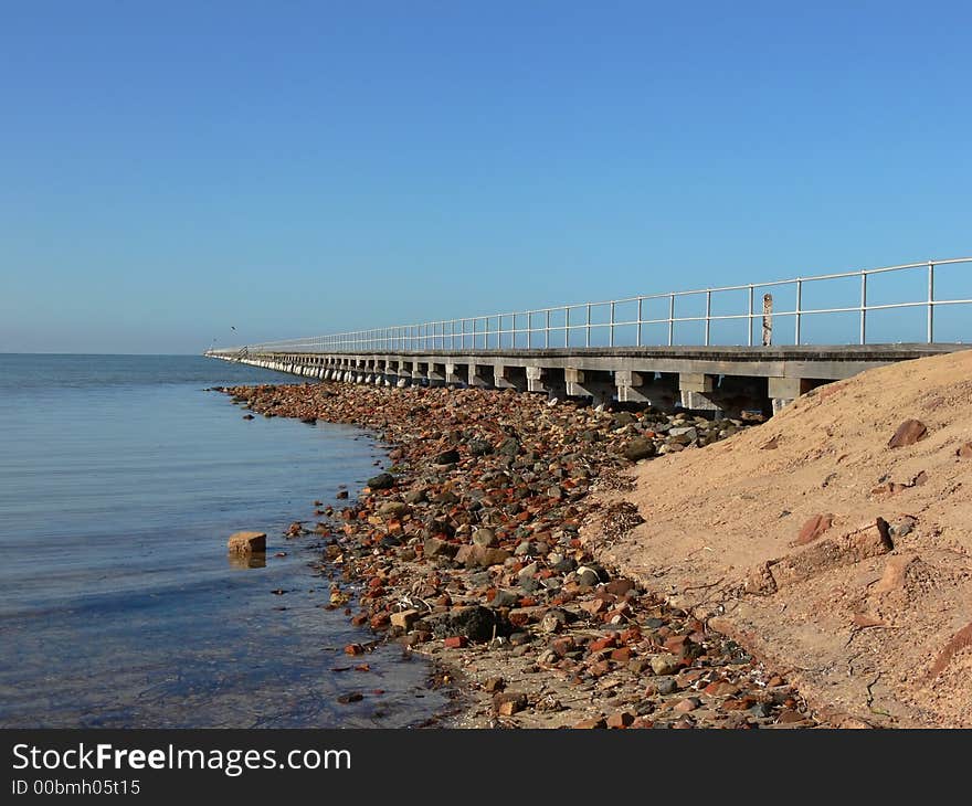 The longest wooden jetty in Australia. The longest wooden jetty in Australia.