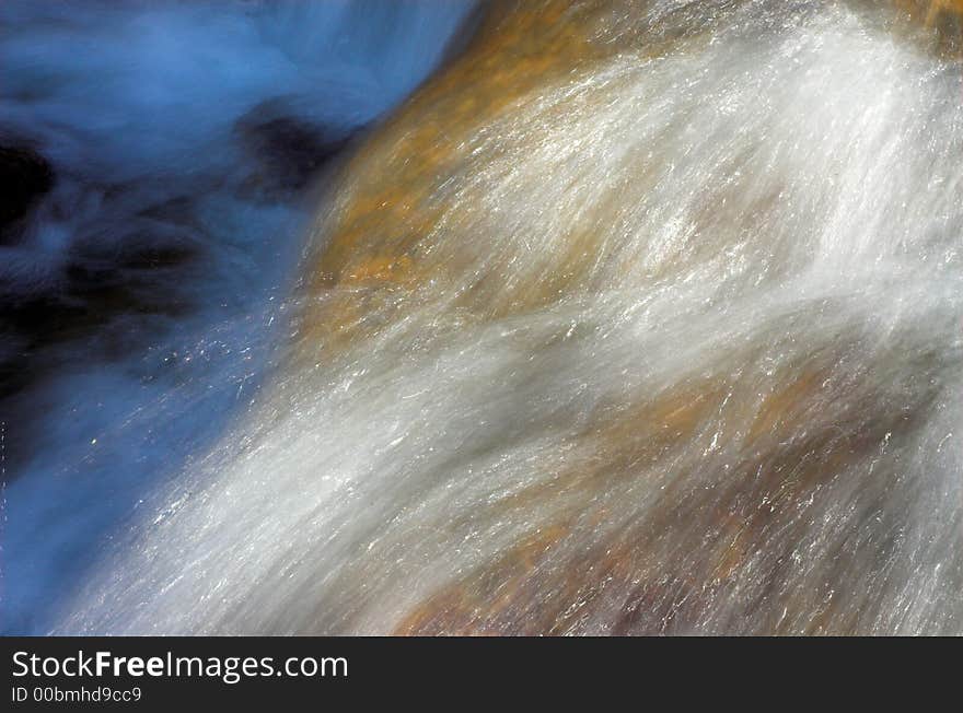 Waterfall stream, fresh water splash