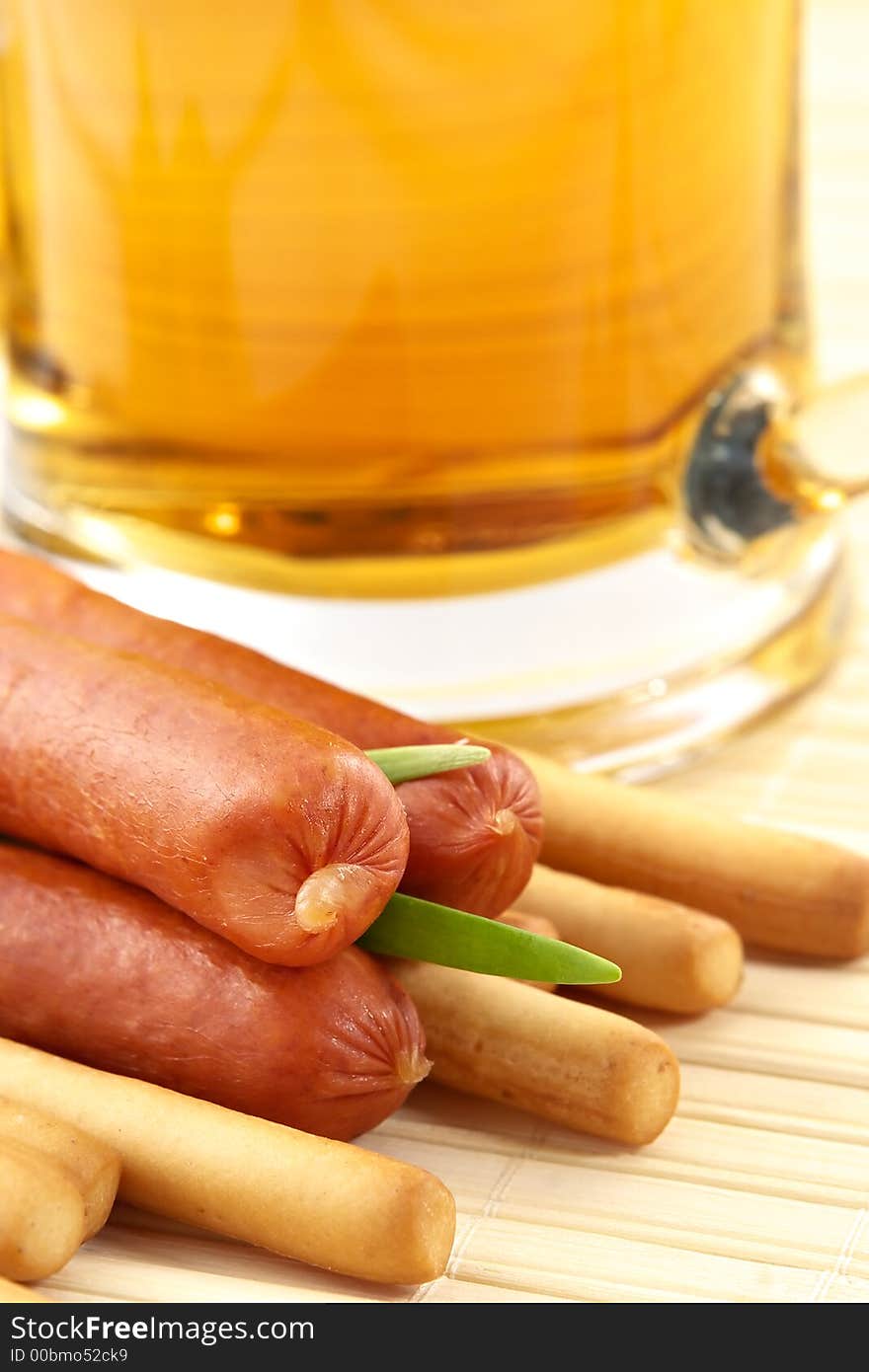 Beer And Snack-smoked Sausage