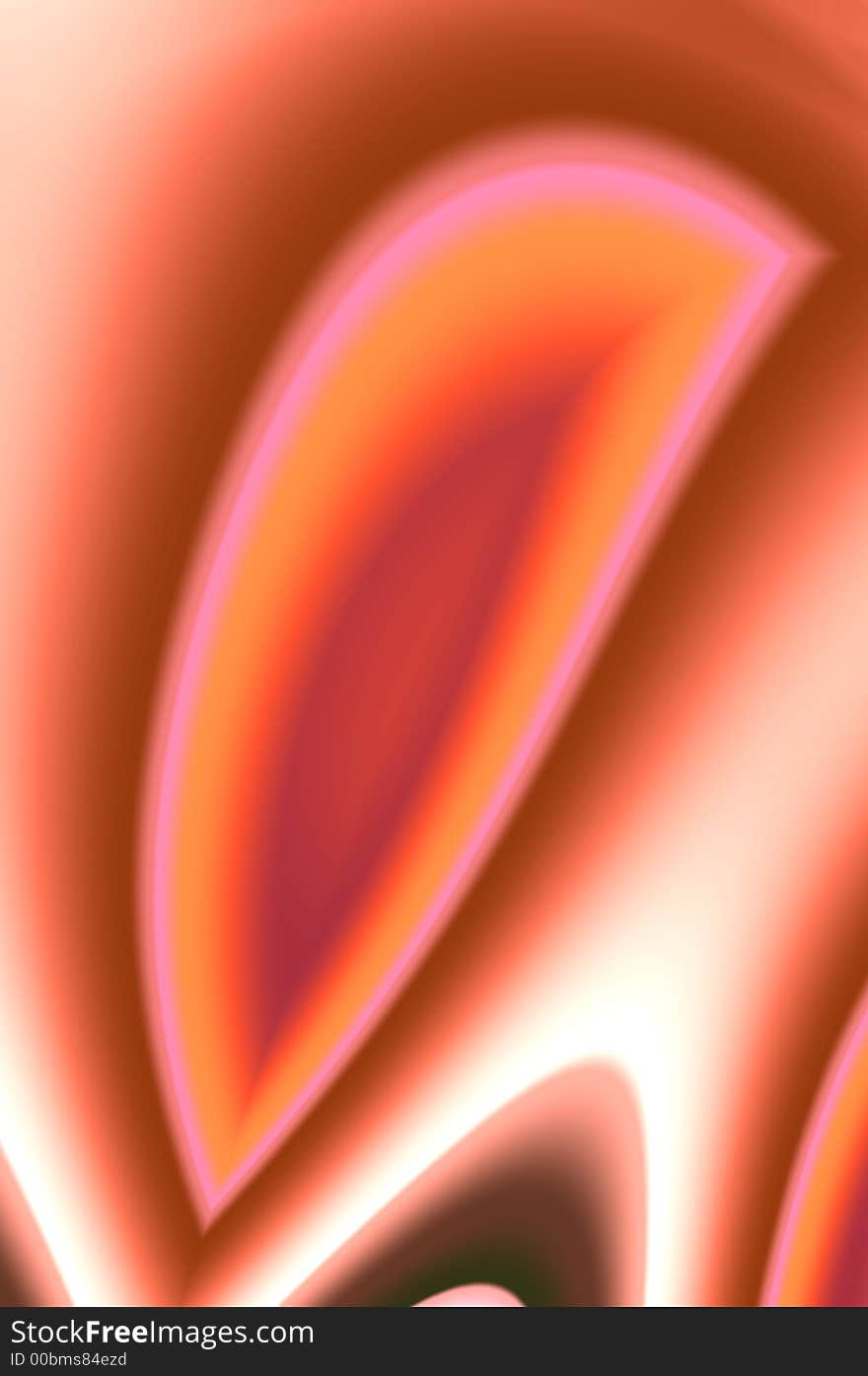 Abstract composition and red Flaming