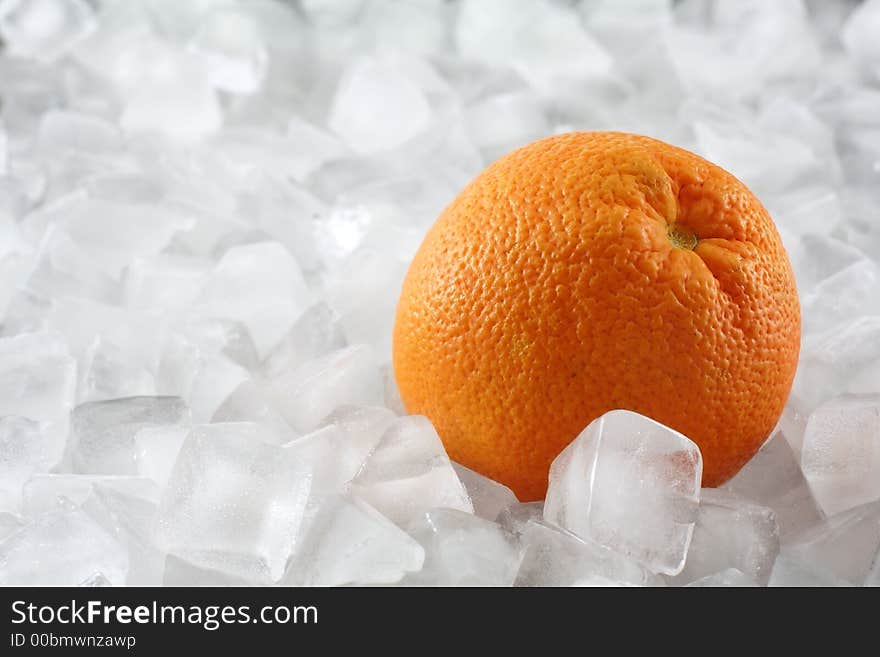 Orange on ice