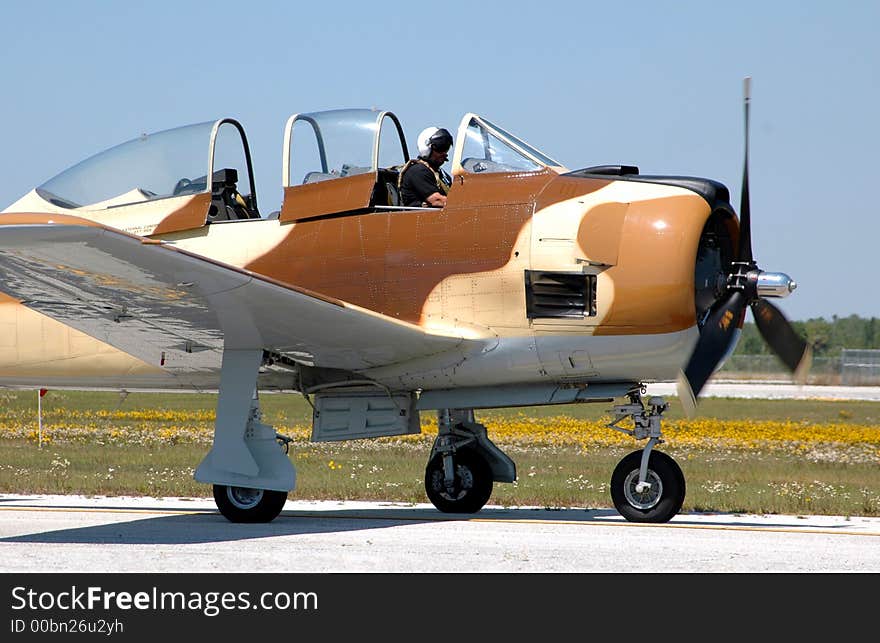 Photographed vintage aircraft at air show in Florida.