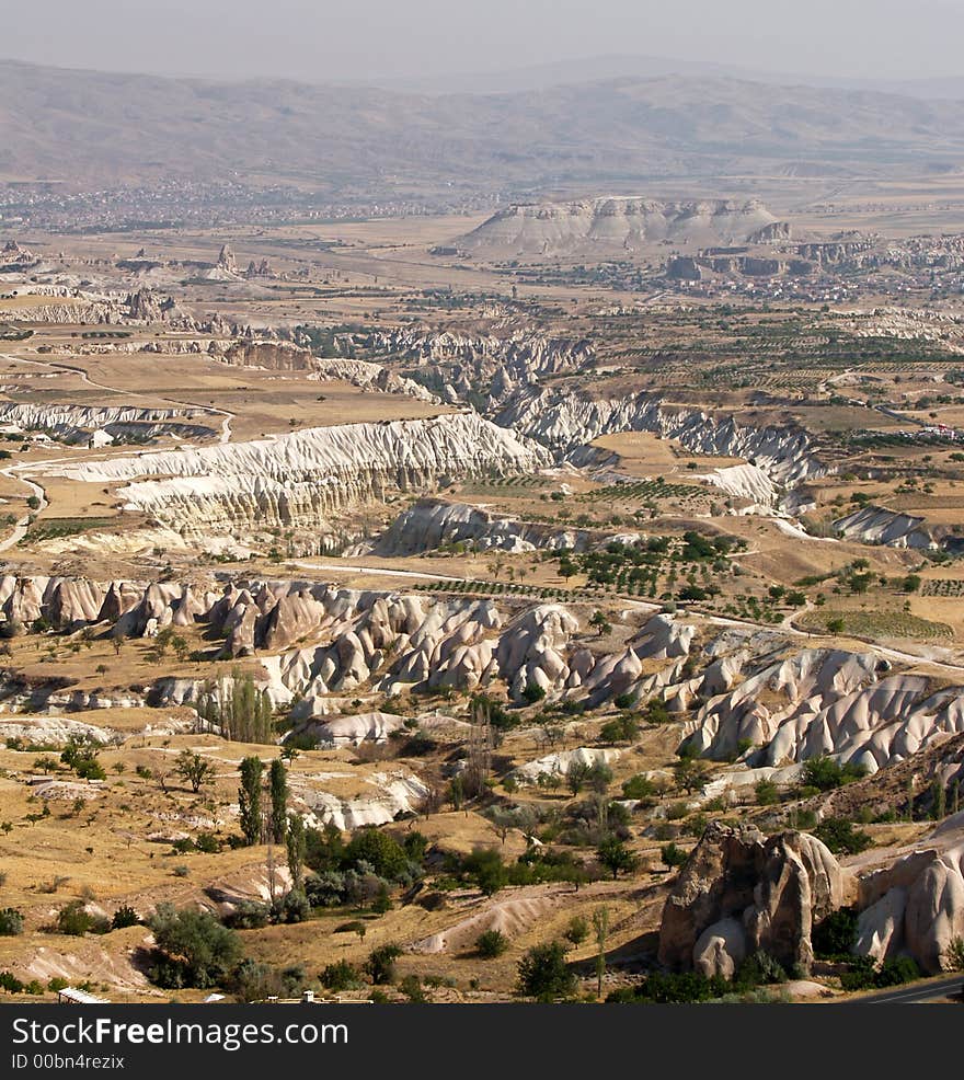 Sandstone formations in Cappadocia