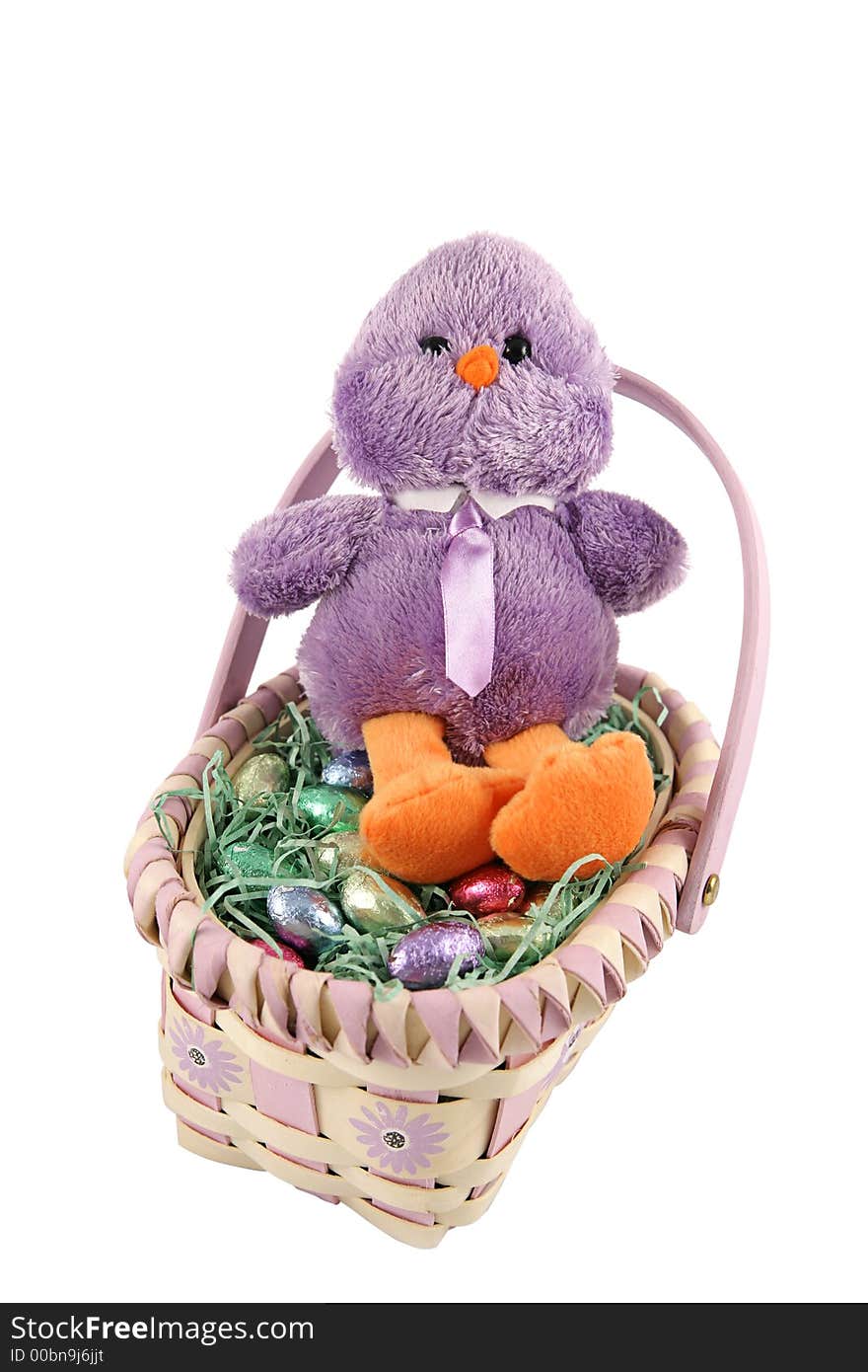 Chick In Easter Basket