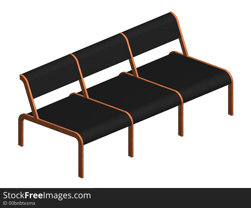 Illustration of waiting room chairs