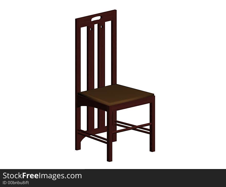 Illustration of an old chair