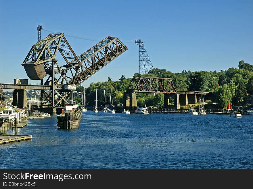 Train Trestle Draw Bridge