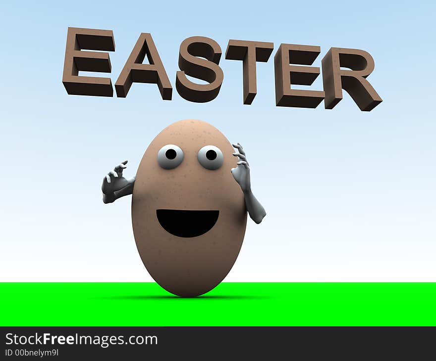 A simple toon based image of a egg man this image is suitable for images relating to Easter and food. A simple toon based image of a egg man this image is suitable for images relating to Easter and food.