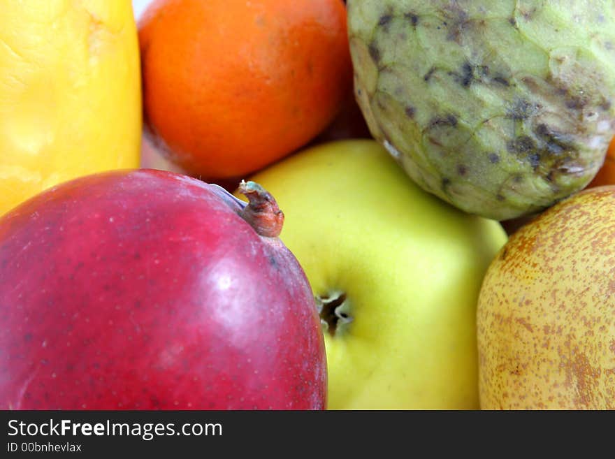 Several tropical fruits for background. Several tropical fruits for background