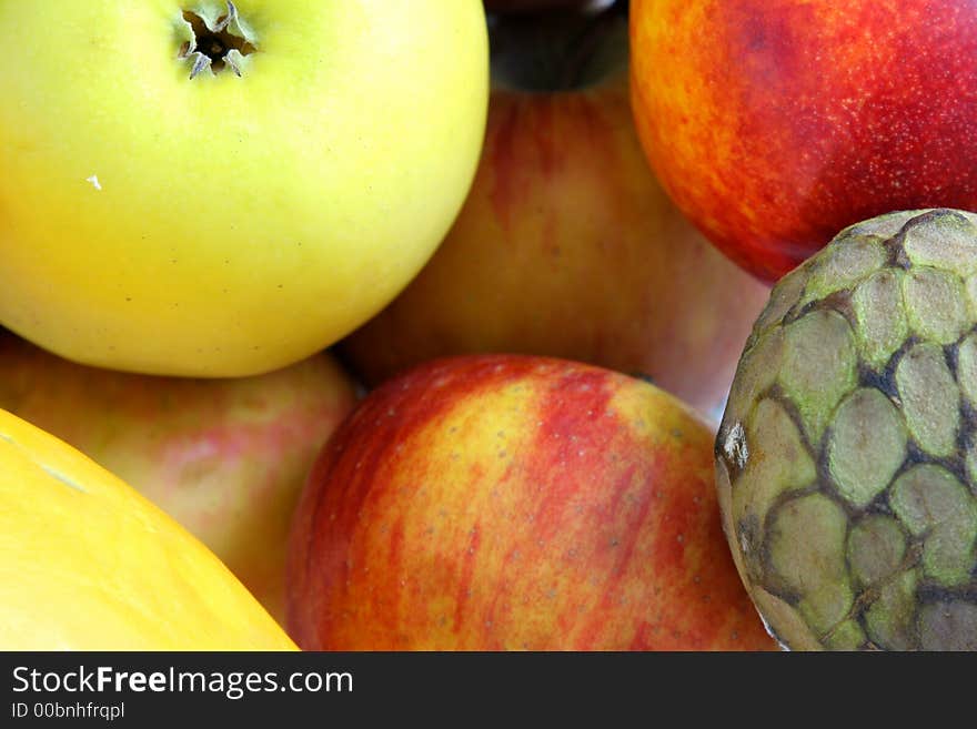 Various tropical fruits for background. Various tropical fruits for background