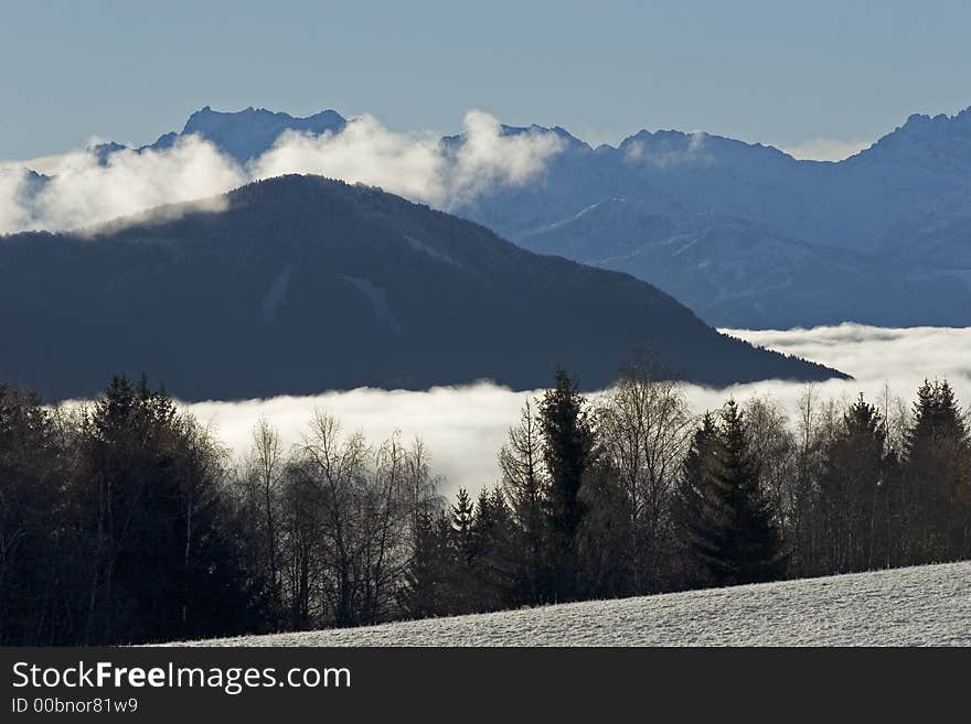 Landscape of mountain