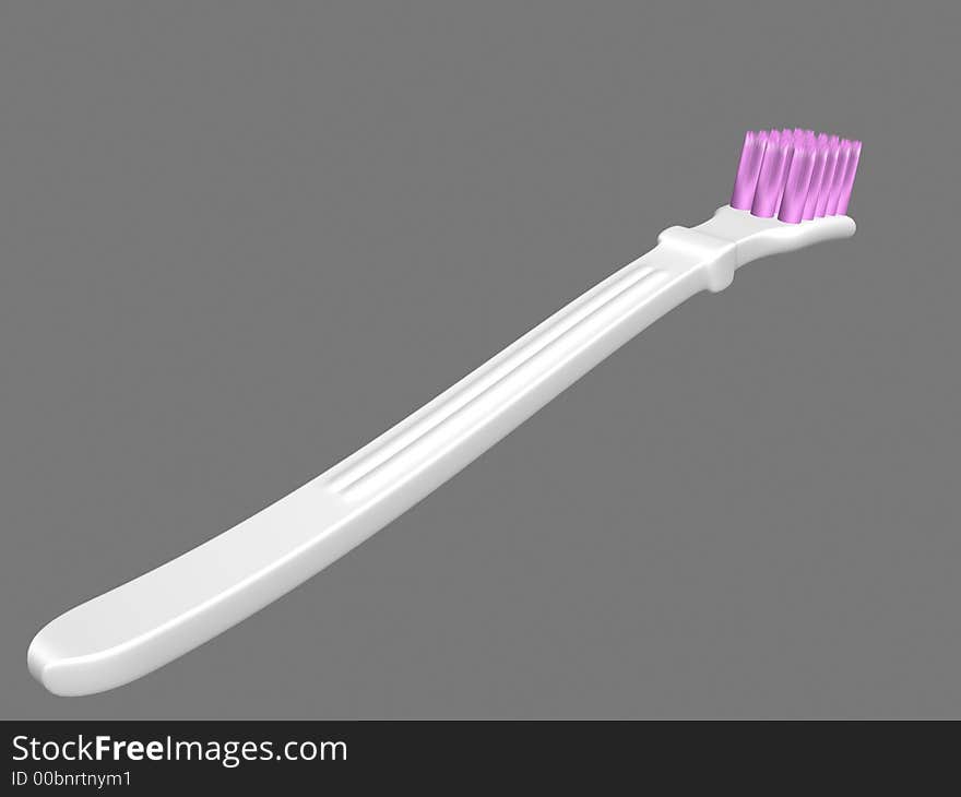 White toothbrush