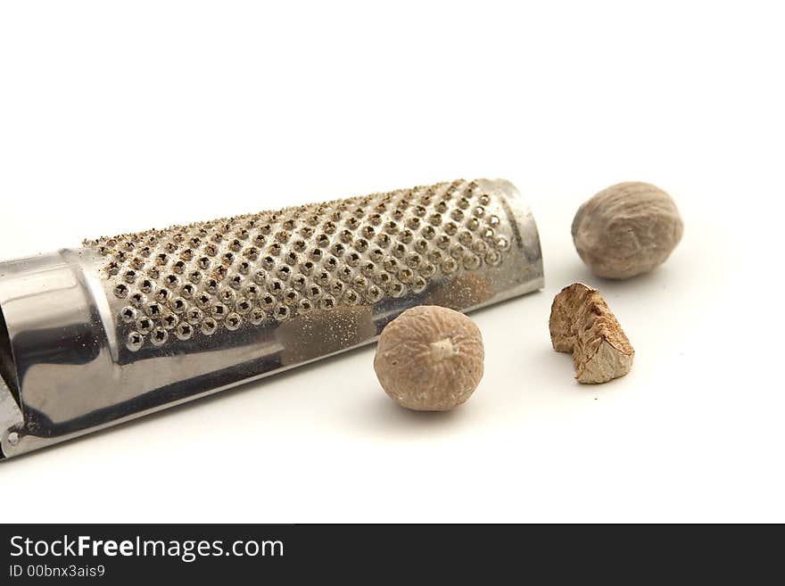 Nutmeg and grater