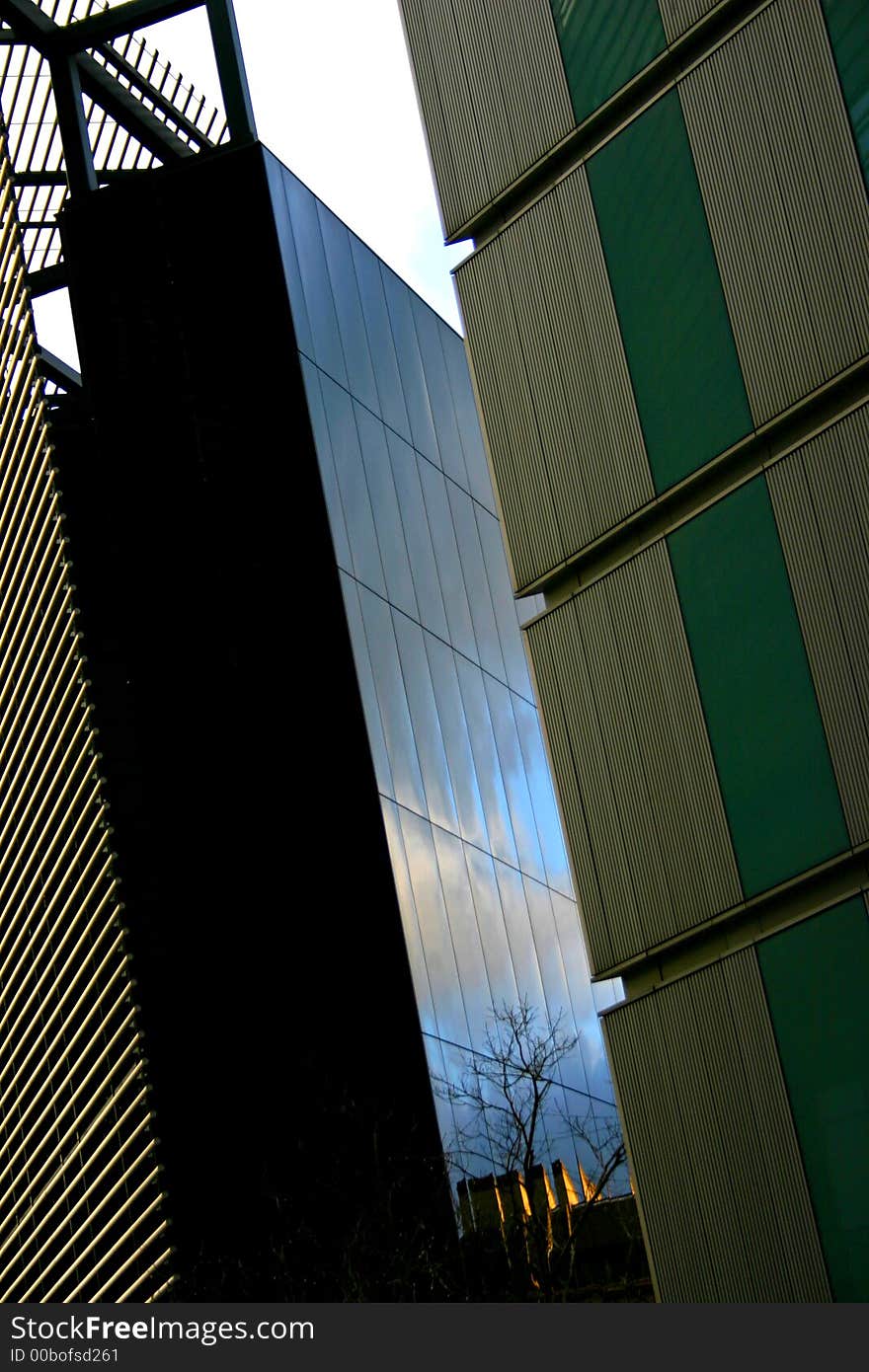 Corporate Glass building in the London. Corporate Glass building in the London