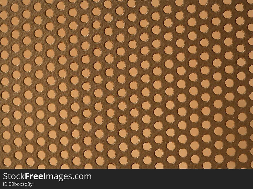 A perforated steel plate  as a nice background