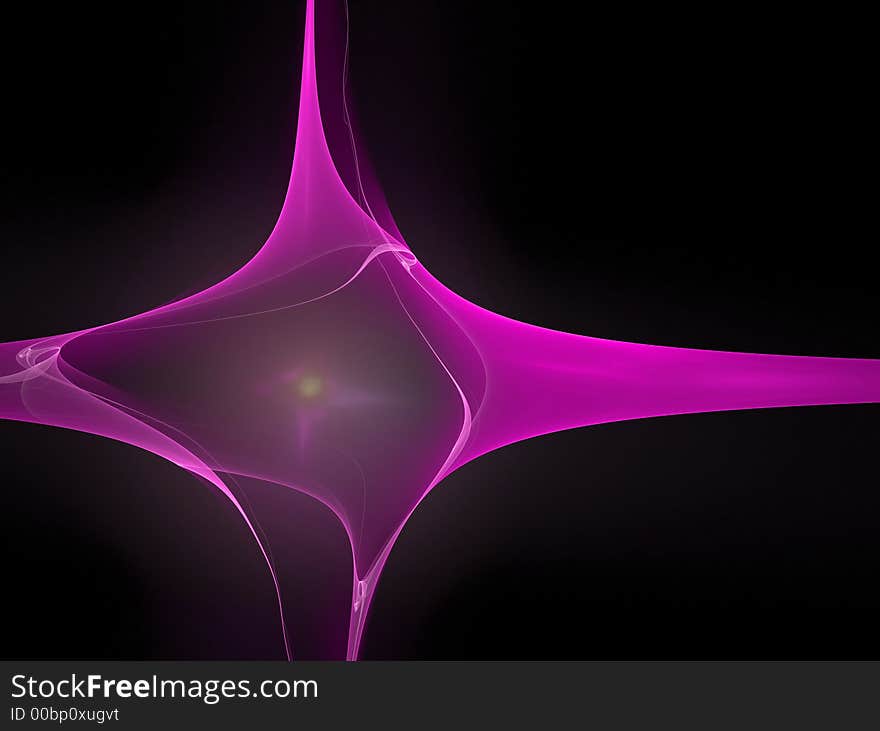 Abstract fractal figure on black background. Abstract fractal figure on black background