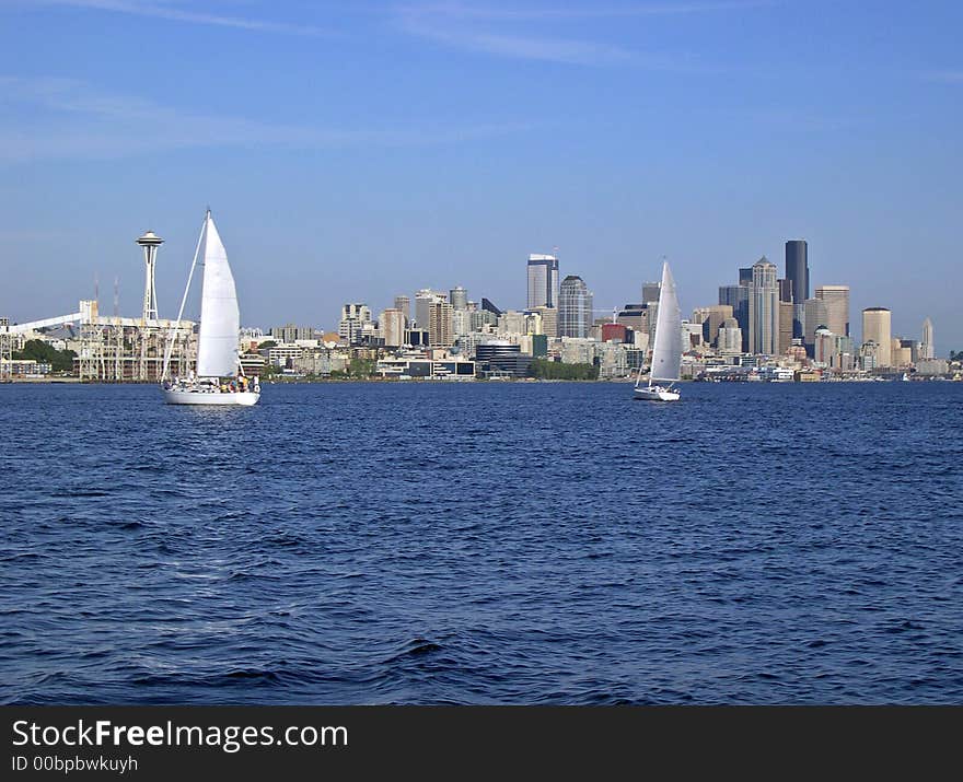 Downtown Seattle from Eliott Bay