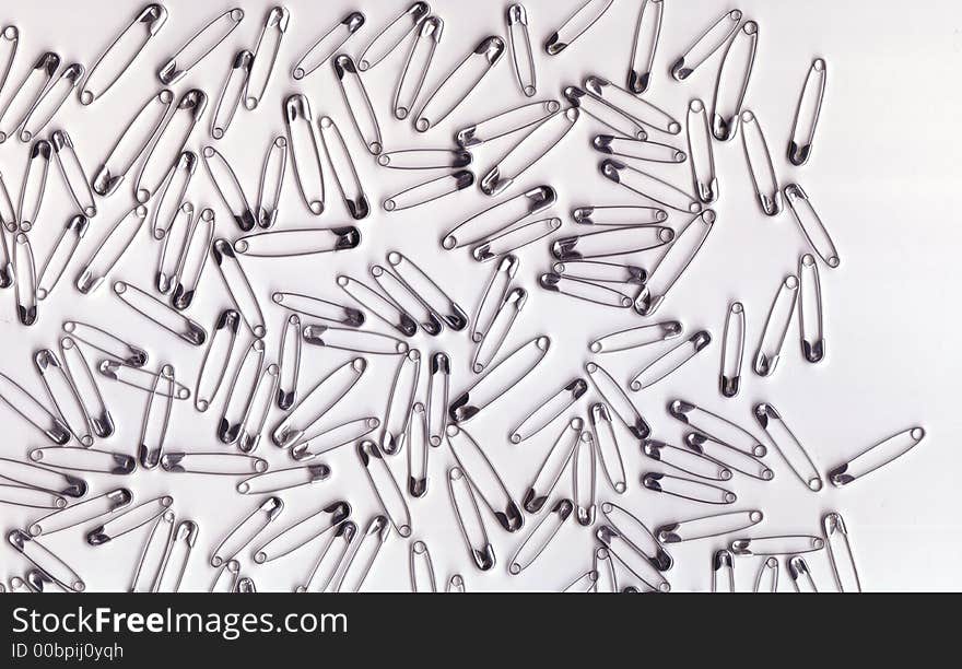 English Safety Pins Texture Background