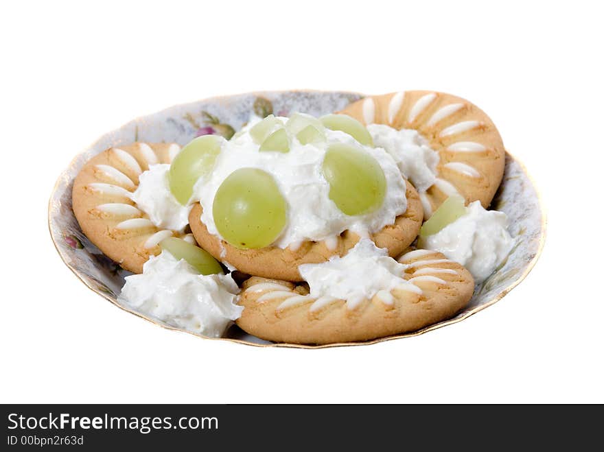 Cookies isolated on white background.