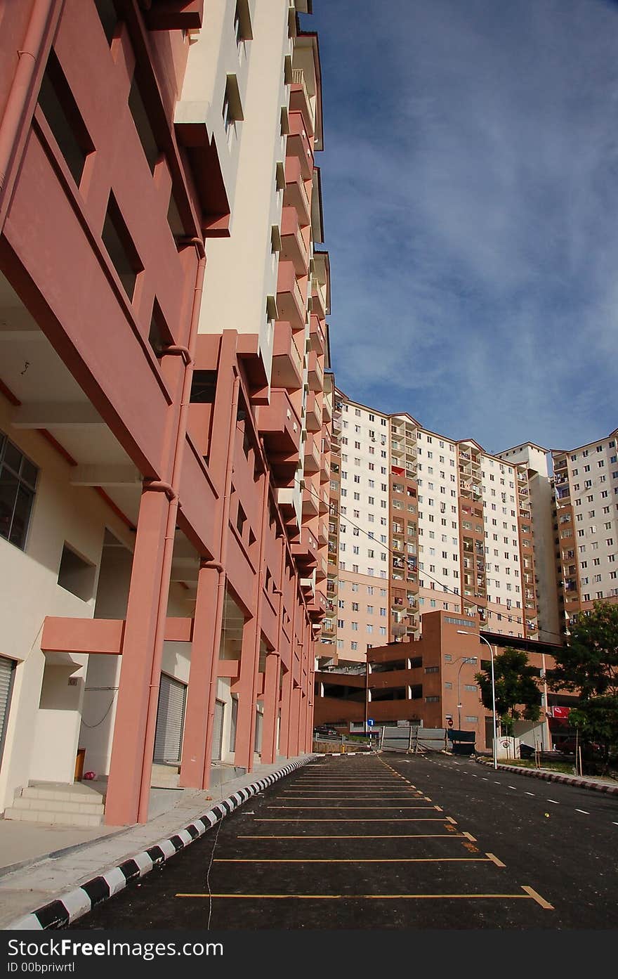 Highrise Apartment in brown colour