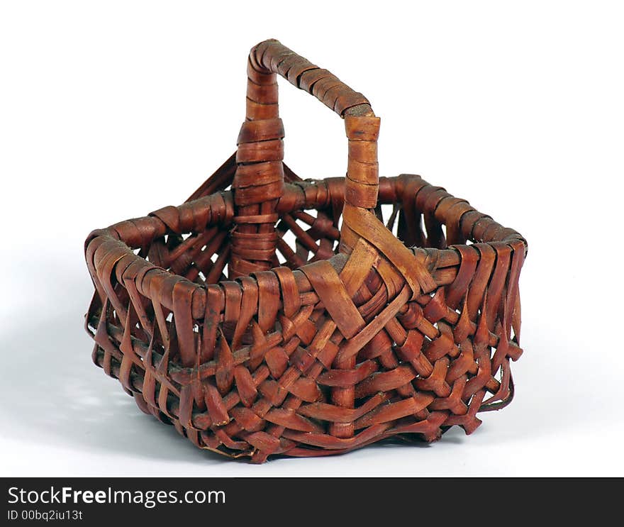 Basket on a white background