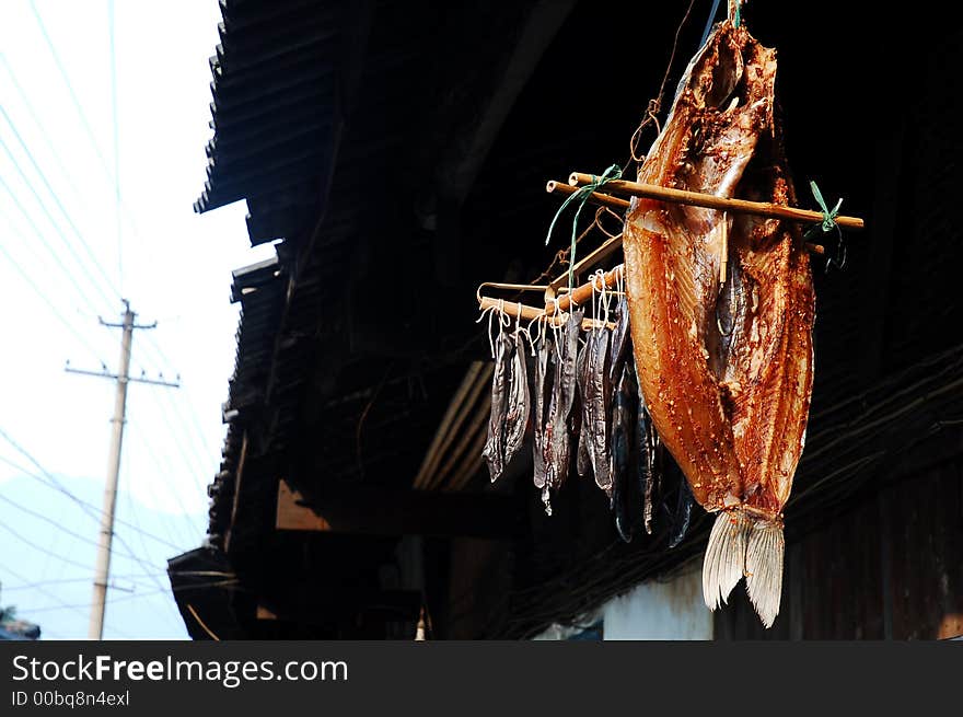 Some dry fish in Chengdu,capital of Sichuan. Some dry fish in Chengdu,capital of Sichuan