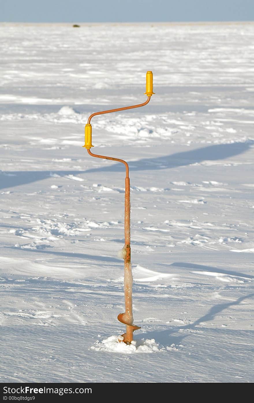 Instrument of boraxes for the winter fishing in ice