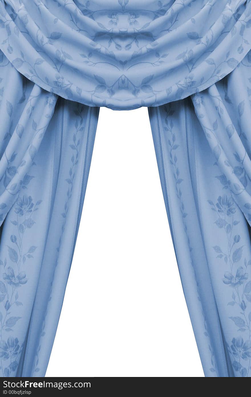 Blue velvet curtains in home. Blue velvet curtains in home