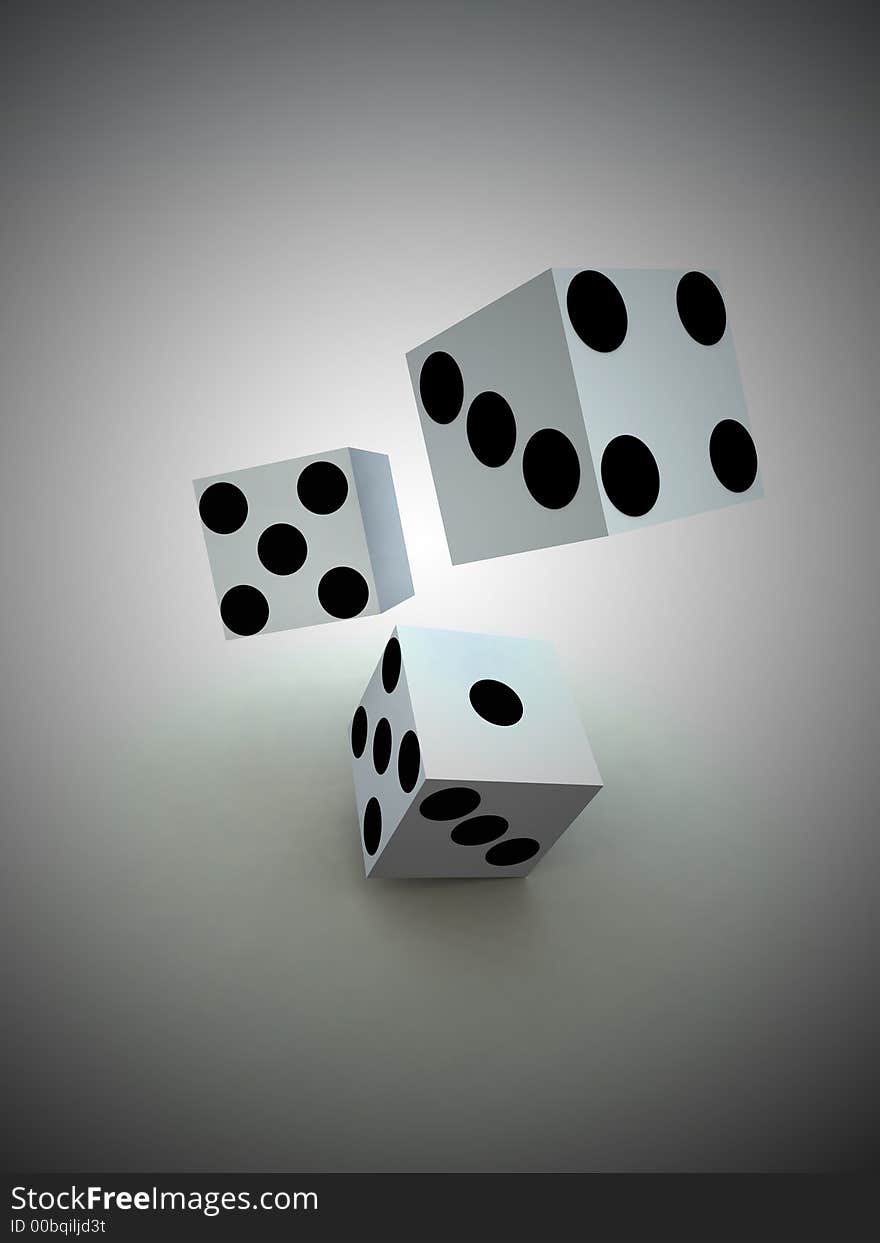 A image of a set of dice that have been thrown, it would be suitable for images based on betting. A image of a set of dice that have been thrown, it would be suitable for images based on betting.