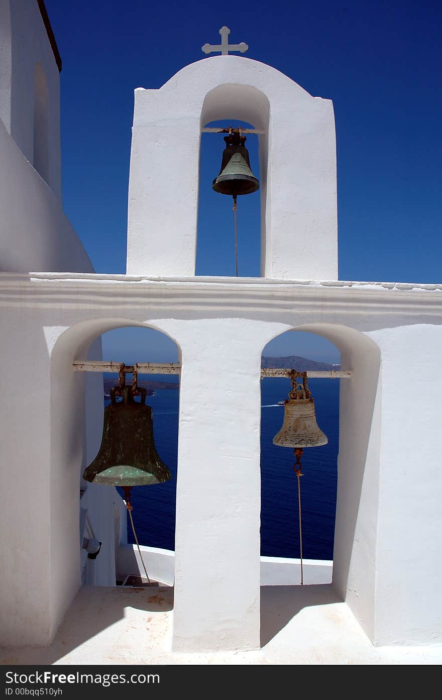 Bell tower with three beels