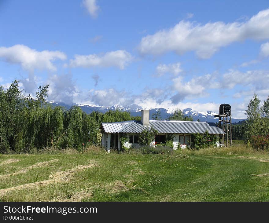 An agriculture farm in Patagonia in Agrentina