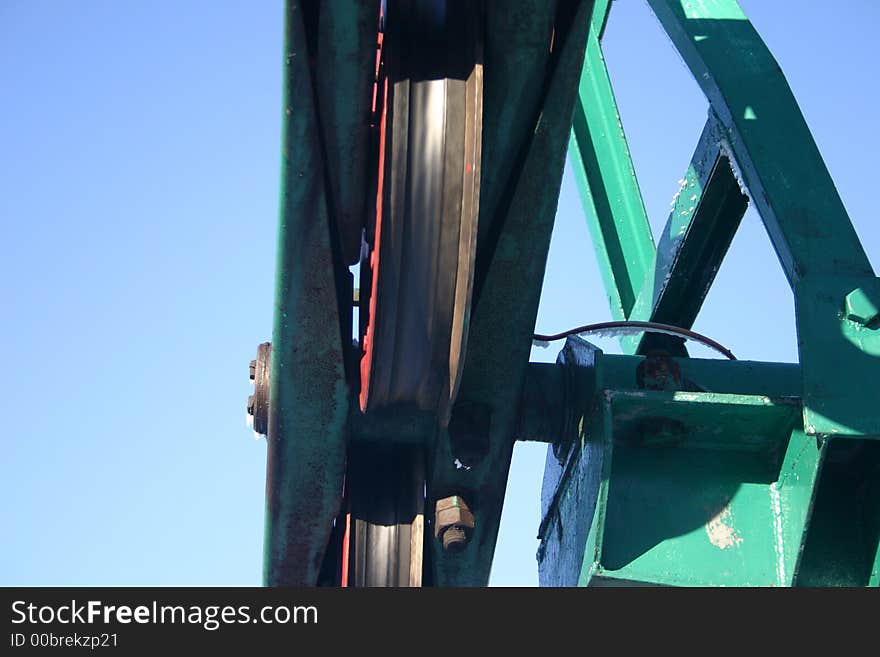 Ski lift wheel in Szczyrk