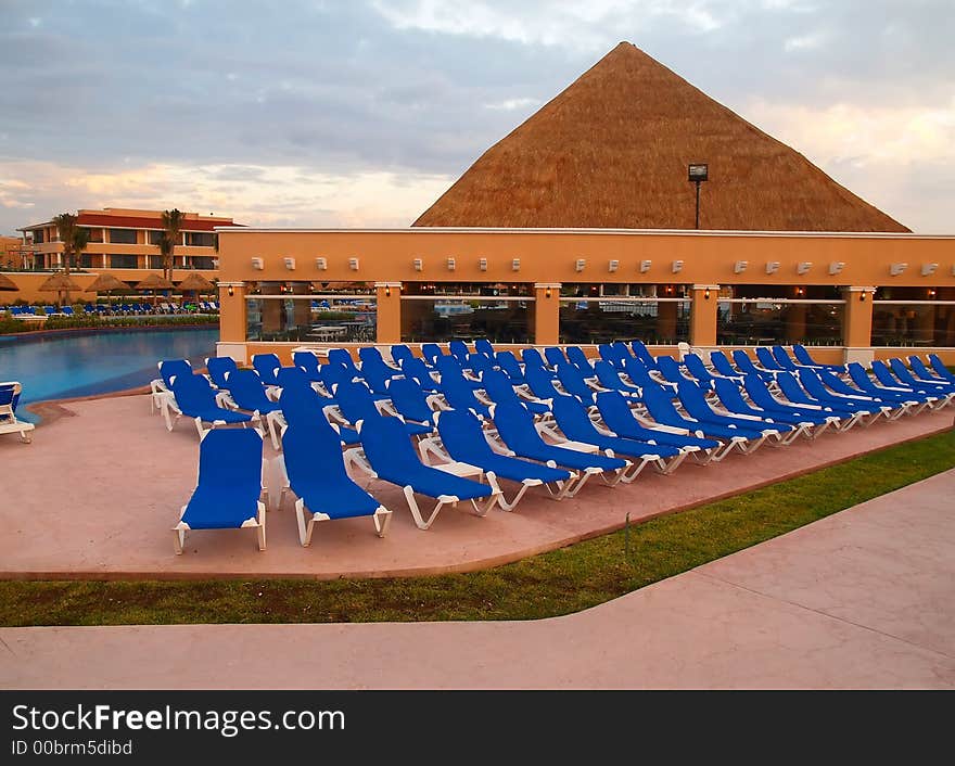 A beach resort in Cancun