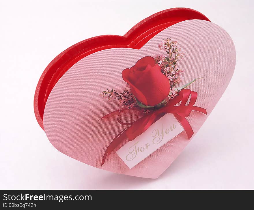 Valentine?s box of chocolate with for you card and rose. Valentine?s box of chocolate with for you card and rose