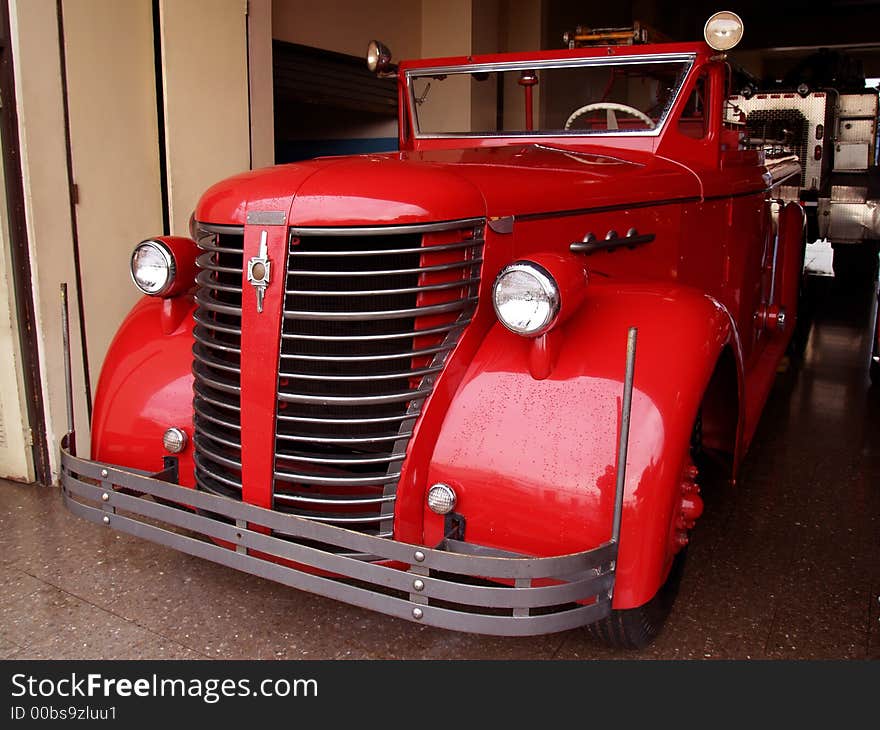 Antique Firefighters Truck