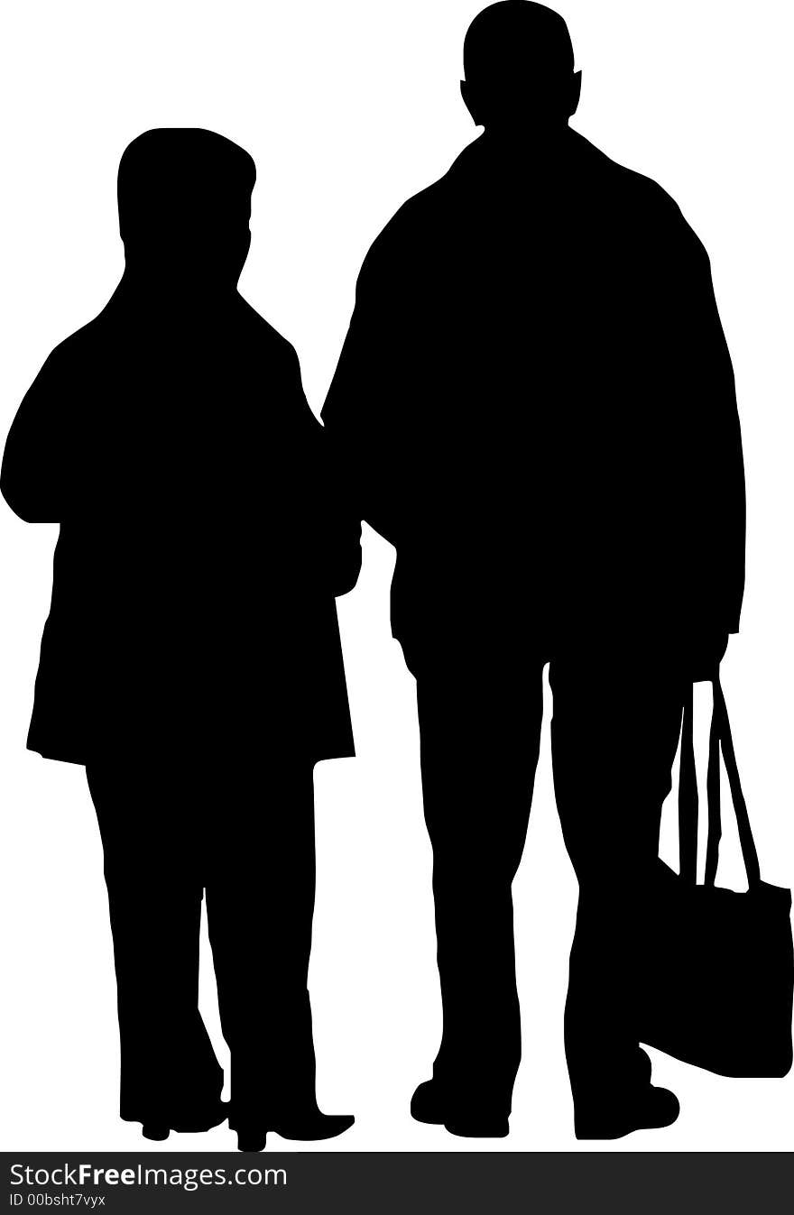 Couple with bag