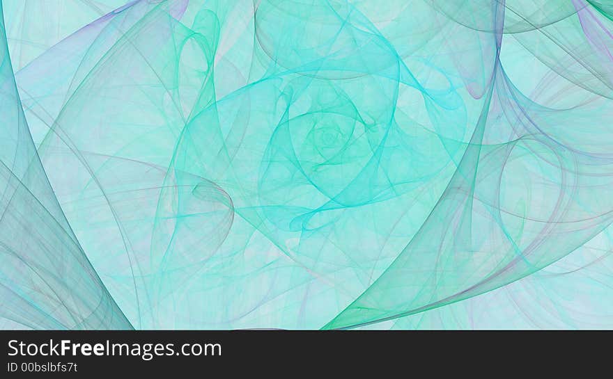 Light green waves abstract background