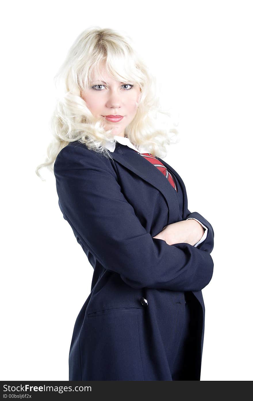 Portrait of a stylish blonde businesswoman. Shot in studio. Portrait of a stylish blonde businesswoman. Shot in studio.